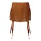 Armen Living Lily Mid-Century Dining Chair in Walnut Finish and Gray Faux Leather LCLLSIWAGRAY - alternate 6